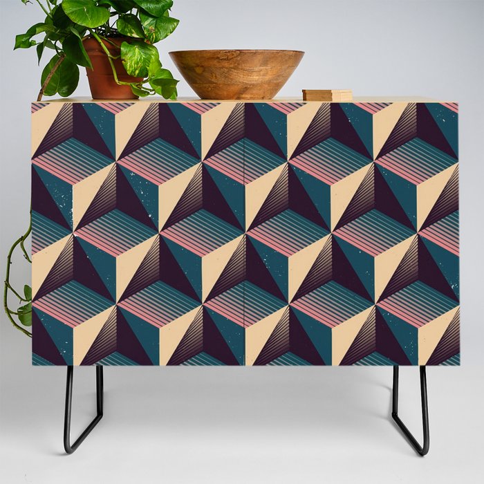 Repeated Tetrahedron 2 Credenza