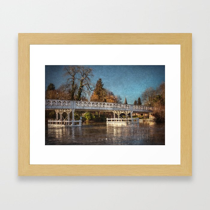 The Toll Bridge At Whitchurch-on-Thames Framed Art Print