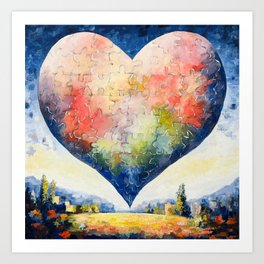 Pieces of my Heart Art Print