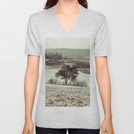 Winter Fields V Neck T Shirt