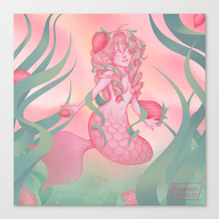 Strawberry Milkmaid Canvas Print