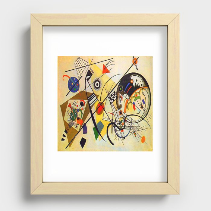 Wassily Kandinsky Transverse Line, colorful  Recessed Framed Print