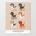 Coonhounds! Leinwanddruck