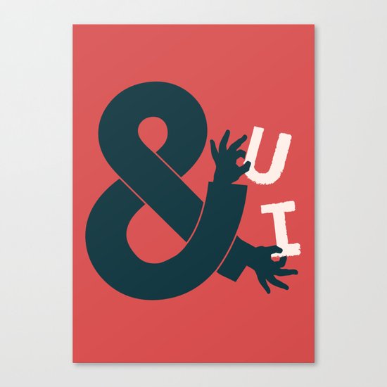 You and I, Ampersand Canvas Print