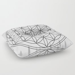 Flower of Life : sacred geometry Floor Pillow
