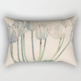 Charles Rennie Mackintosh "White tulips" Rectangular Pillow