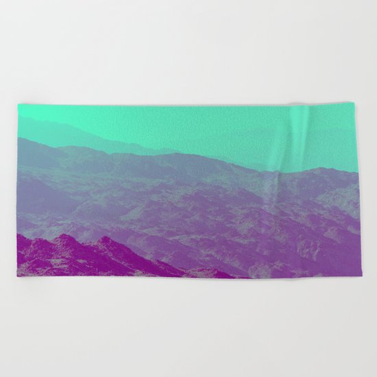 Palm Springs Mountains III Beach Towel
