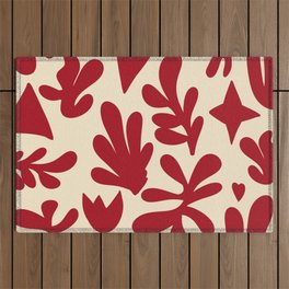 Matisse cutouts red Outdoor Rug