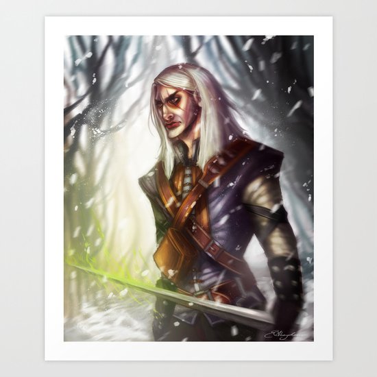 Geralt of Rivia Art Print