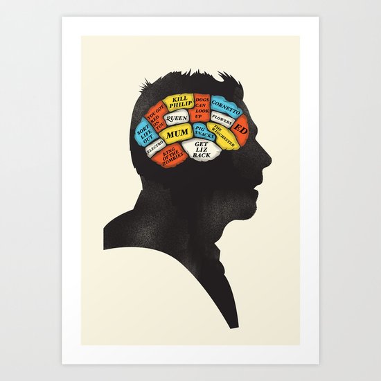 Shaun Phrenology Art Print