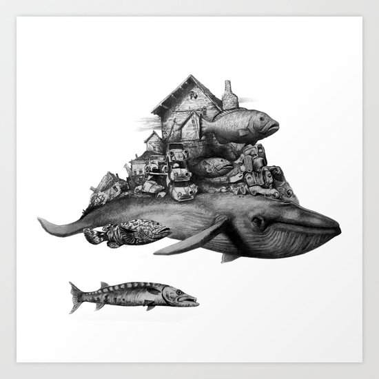 Whale Art Print