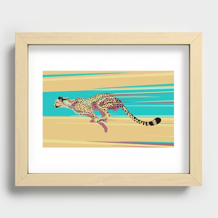 Cheetah Recessed Framed Print