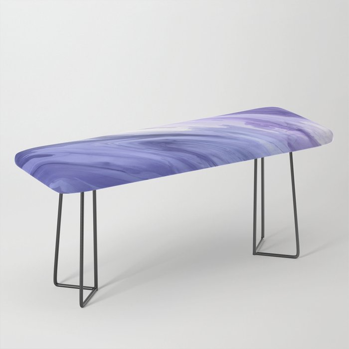 Very Peri Watercolor Flow Abstract Bench