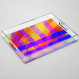 Hot and Cold Stripes Acrylic Tray
