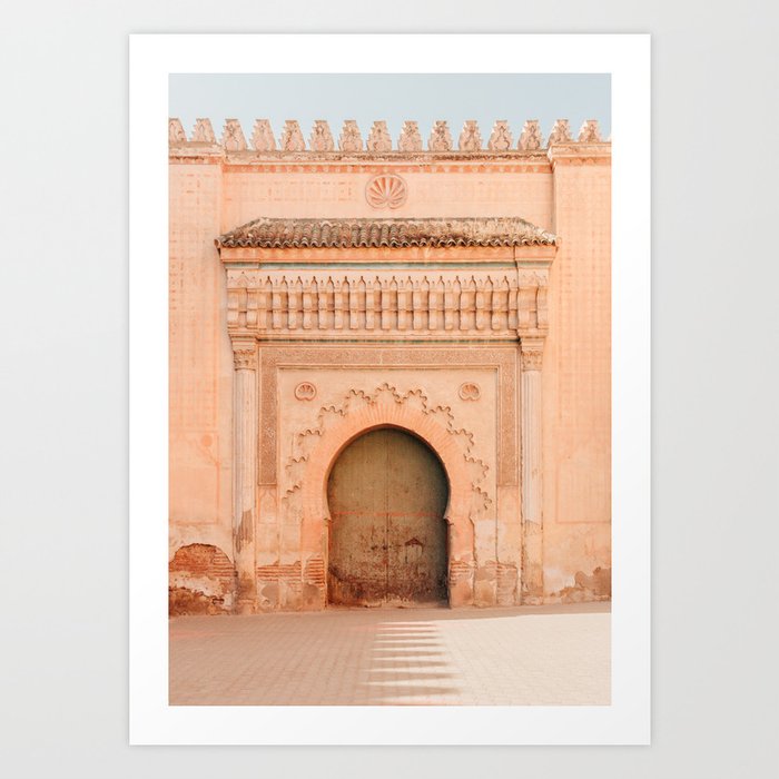 Ancient Moroccan Door Art Print