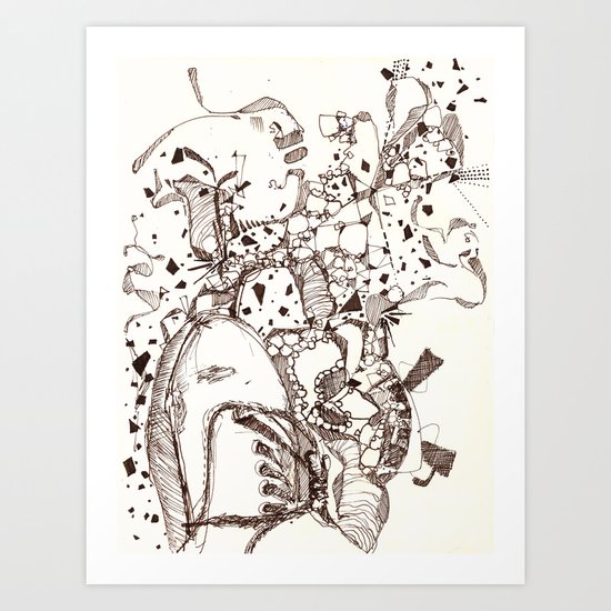 Paper and Pen Art Print