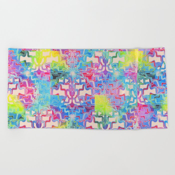 Driving in Sunshine and Rainbows Beach Towel