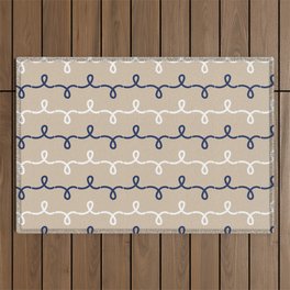 marine knots beige Outdoor Rug