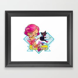 So Fancy - Sexy Cat Ladies Framed Art Print