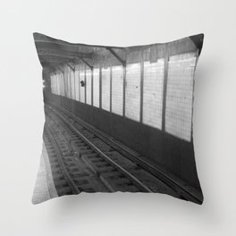 NY Subway Throw Pillow