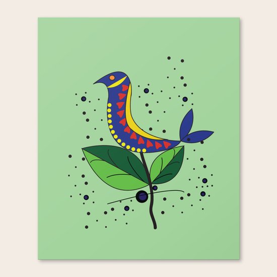 color bird Canvas Print