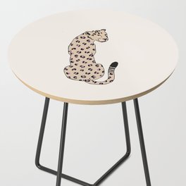 Cheetah with pink spots animal print Side Table