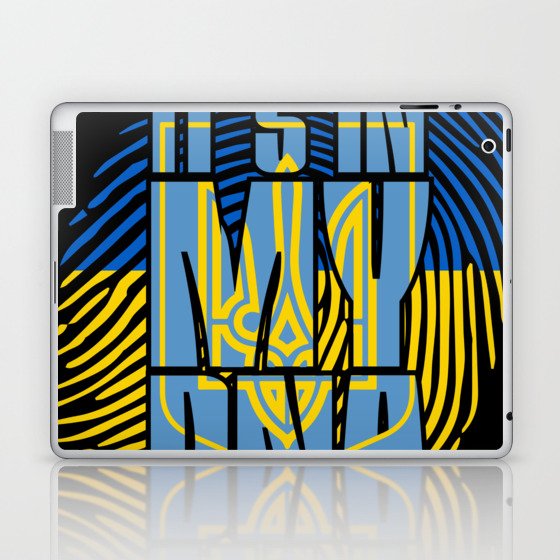 Ukranian flag peace for ukraine it's in my DNA Laptop & iPad Skin