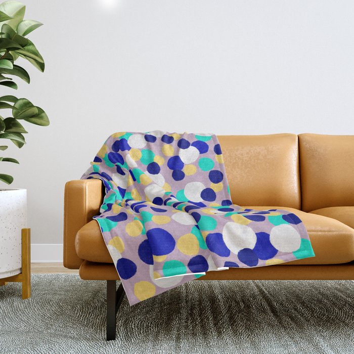 Dotted Canvas  Throw Blanket