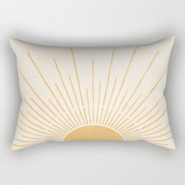 Boho Sun no. 5 Yellow Rectangular Pillow