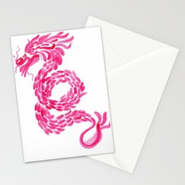 Red Chinese Dragon Stationery Cards