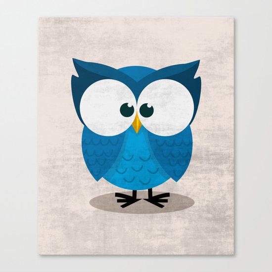BLUE OWL Canvas Print