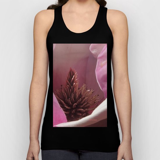 Magnolia Blossom Heart Unisex Tank Top