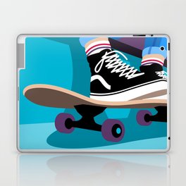Skater Girl with Vans Laptop Skin