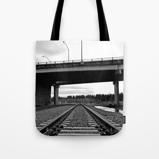 Nalley train tracks Tote Bag
