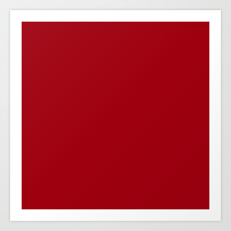 Solid Dark Cranberry Red Color Art Print By Podartist Society6