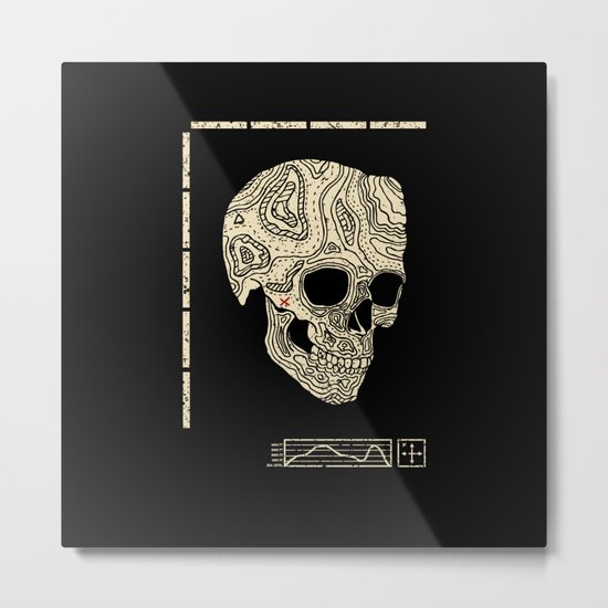 Skullography Metal Print