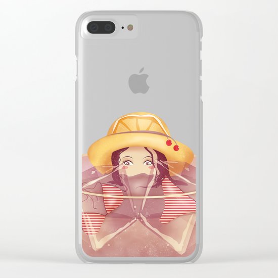 Summer Drink Clear iPhone Case