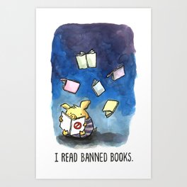 I Read Banned Books Art Print