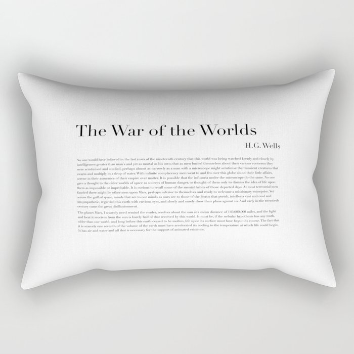 The War of the Worlds by H.G. Wells Rectangular Pillow