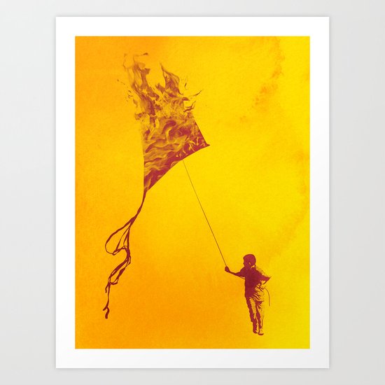 Playing with Fire Art Print