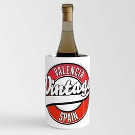 valencia spain retro style logo Wine Chiller