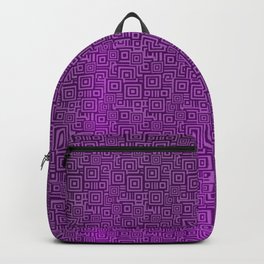 Purple Silk Metallic Abstract Modern Collection Backpack