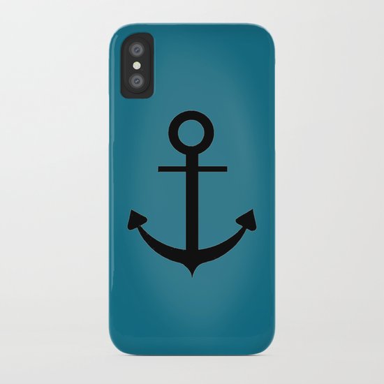 Blue Anchor iPhone Case