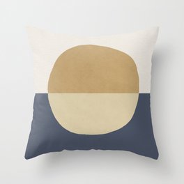 Horizon Abstract - Gold Throw Pillow