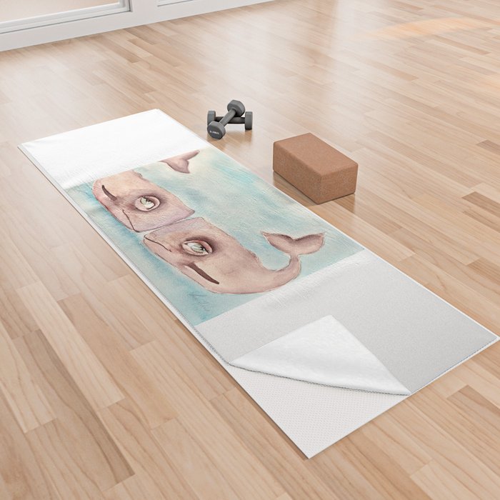 Waverly and Whisper Yoga Towel