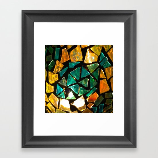 Broken Glass Framed Art Print