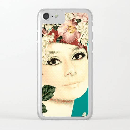 AUDREY HEPBURN 2 Clear iPhone Case