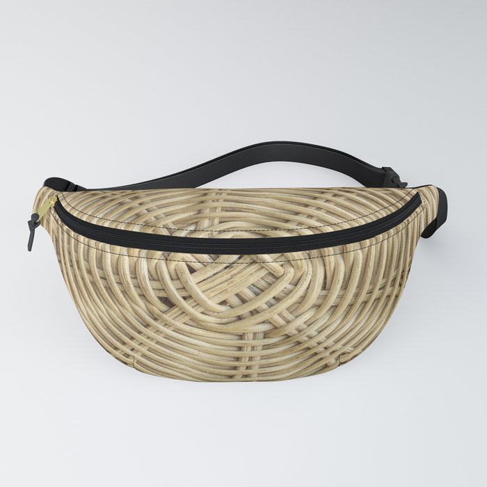 rattan fanny pack