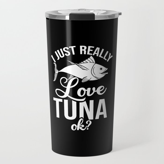 Red Tuna Fish Bluefin Fishing Salad Travel Mug