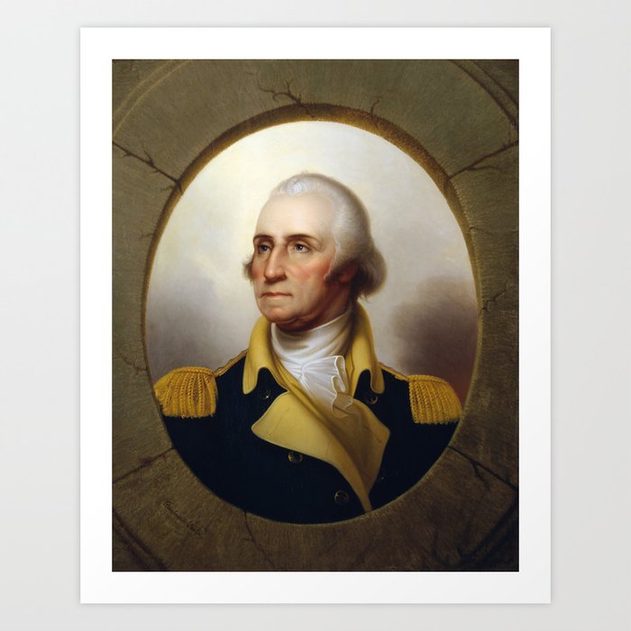 General George Washington Art Print By Warishellstore Society6